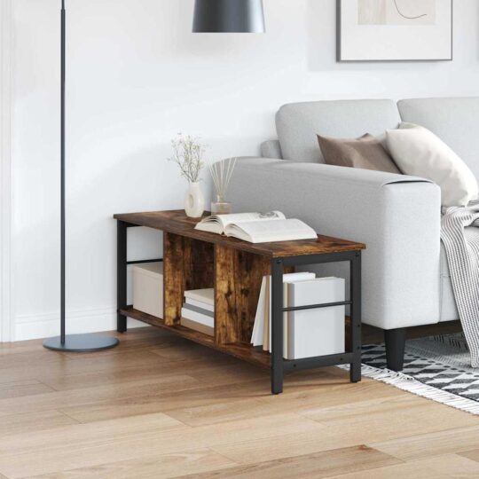 Raft pentru cărți Stejar fumuriu 102 x 32 x 40,5 cm