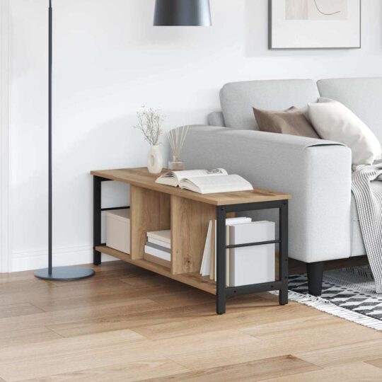 Raft pentru cărți Stejar Artizanal 102 x 32 x 40,5 cm