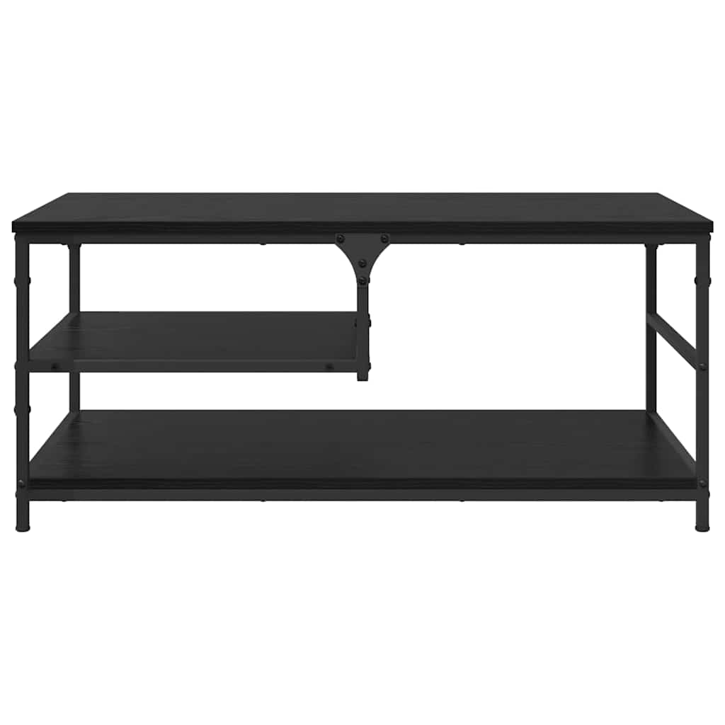 Masă de cafea Stejar Negru 90 x 49 x 40 cm Lemn compozit - imagine 5