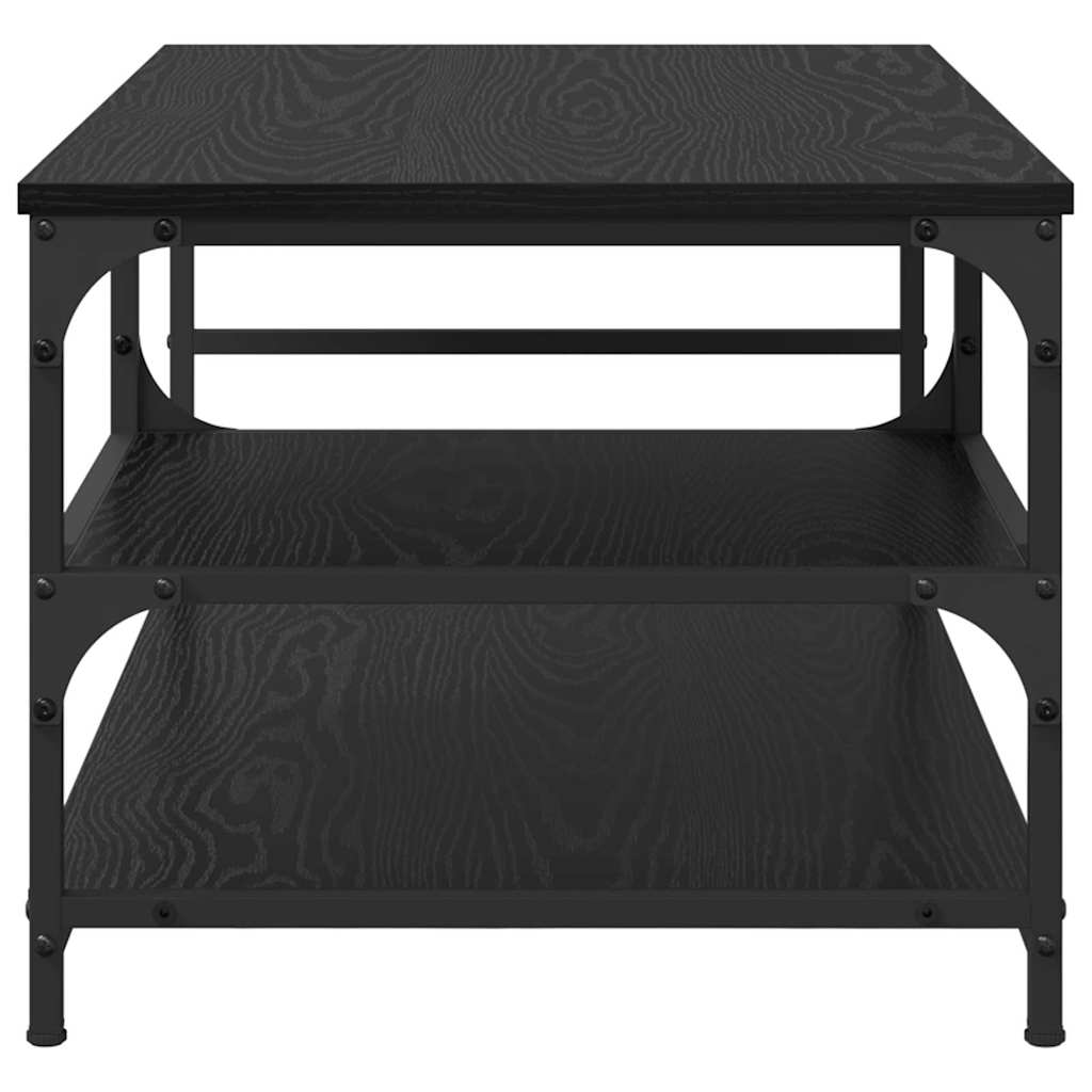 Masă de cafea Stejar Negru 90 x 49 x 40 cm Lemn compozit - imagine 6