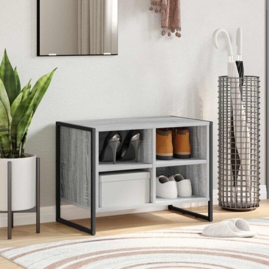 Dulap pentru pantofi Gri Sonoma 60 x 35 x 44 cm Lemn compozit