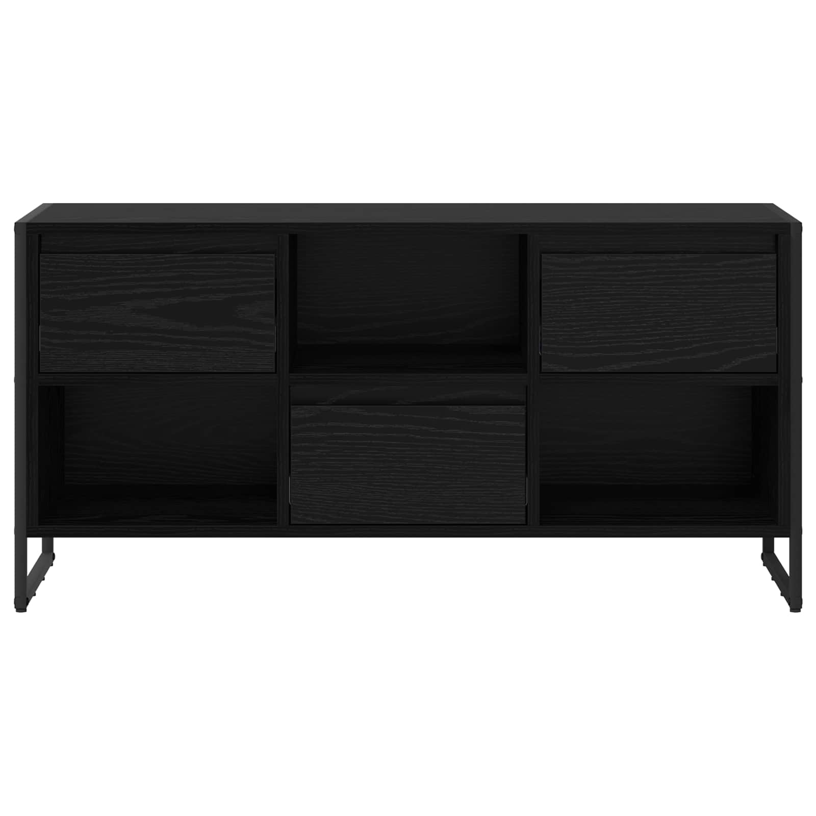 886504 6 Cabinet TV Stejar Negru 100 x 36 x 49,5 cm Lemn compozit Cabinet TV Stejar Negru 100 x 36 x 49,5 cm Lemn compozit - imagine 6