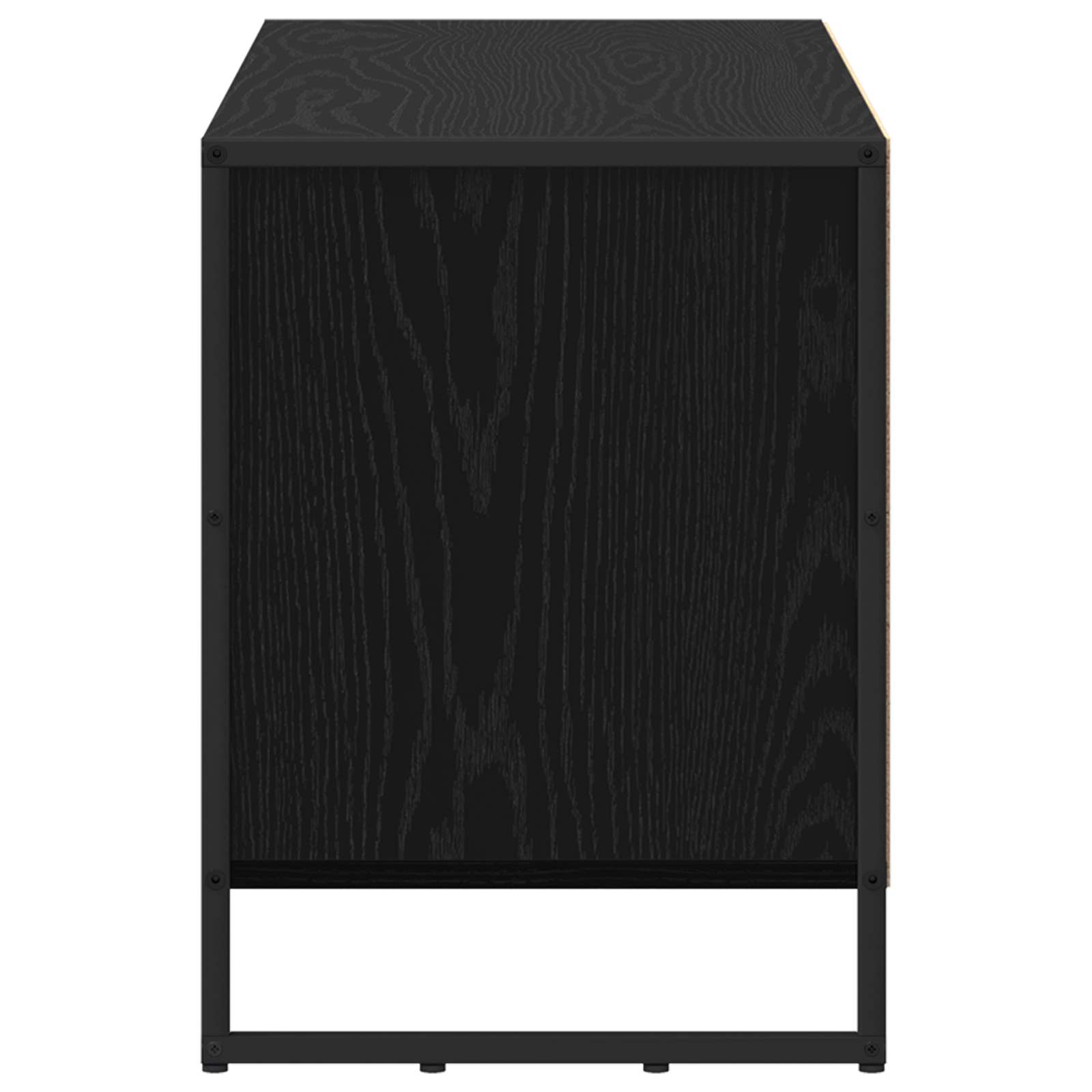 886504 7 Cabinet TV Stejar Negru 100 x 36 x 49,5 cm Lemn compozit Cabinet TV Stejar Negru 100 x 36 x 49,5 cm Lemn compozit - imagine 7
