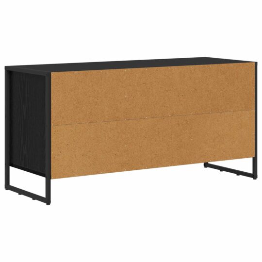 886504 8 Cabinet TV Stejar Negru 100 x 36 x 49,5 cm Lemn compozit 886504 8