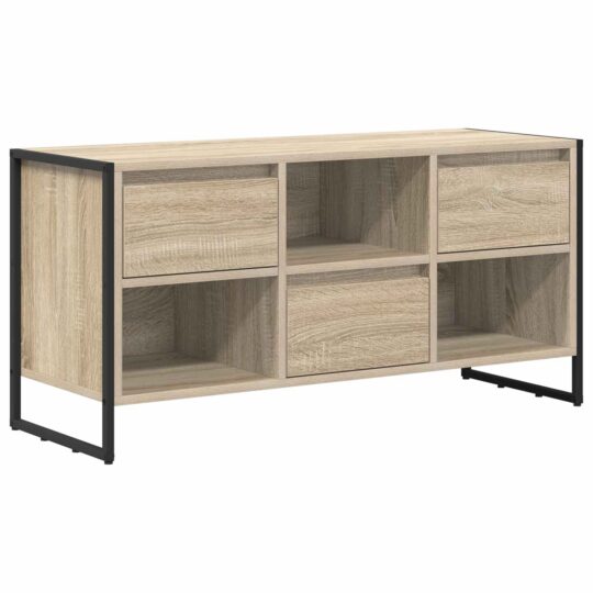 Alternative view of Cabinet TV cu sertar Sonoma 100 x 36 x 49,5 cm Lemn compozit