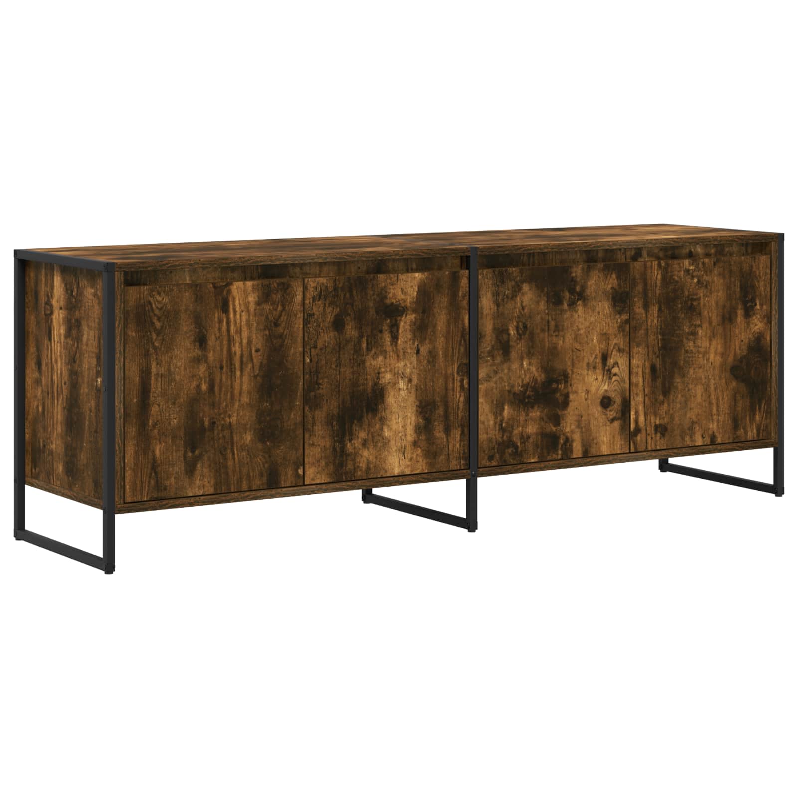 886512 2 Cabinet TV Stejar fumuriu 140 x 36 x 49.5 cm Lemn compozit Cabinet TV Stejar fumuriu 140 x 36 x 49.5 cm Lemn compozit - imagine 2