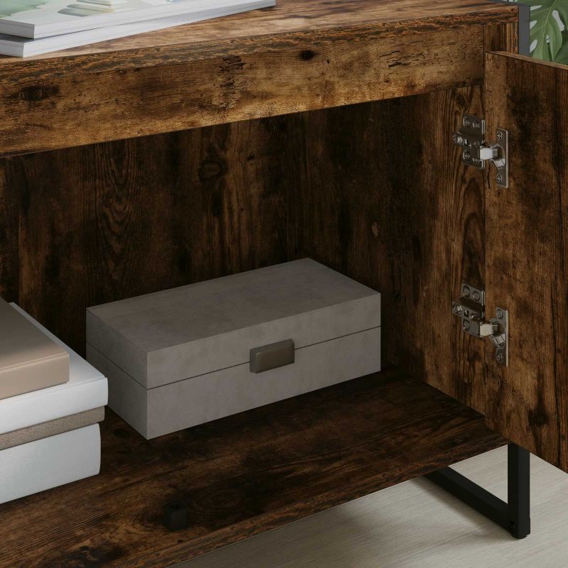 886512 4 Cabinet TV Stejar fumuriu 140 x 36 x 49.5 cm Lemn compozit Cabinet TV Stejar fumuriu 140 x 36 x 49.5 cm Lemn compozit - imagine 4