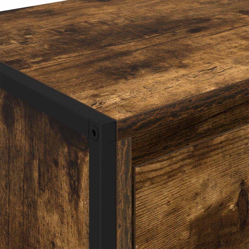 Bufet cu sertar Stejar fumuriu 81 x 36 x 150.5 cm Lemn compozit - imagine 9