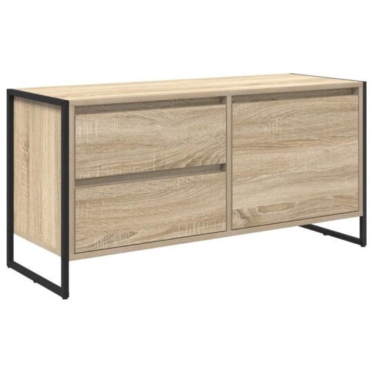 Alternative view of Cabinet TV cu sertar Sonoma 100 x 36 x 49.5 cm Lemn compozit