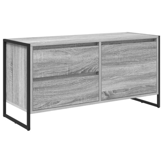 Alternative view of Cabinet TV Gri Sonoma 100 x 36 x 49.5 cm Lemn compozit