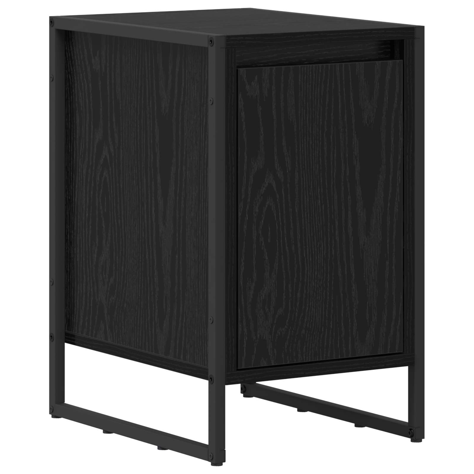 Noptieră Stejar Negru 39,5 x 30 x 50 cm Lemn compozit - imagine 2