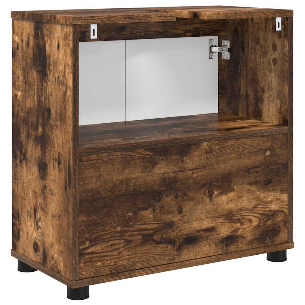 Cabinet pentru chiuvetă de baie Stejar fumuriu 60 x 30 x 60 cm - imagine 8