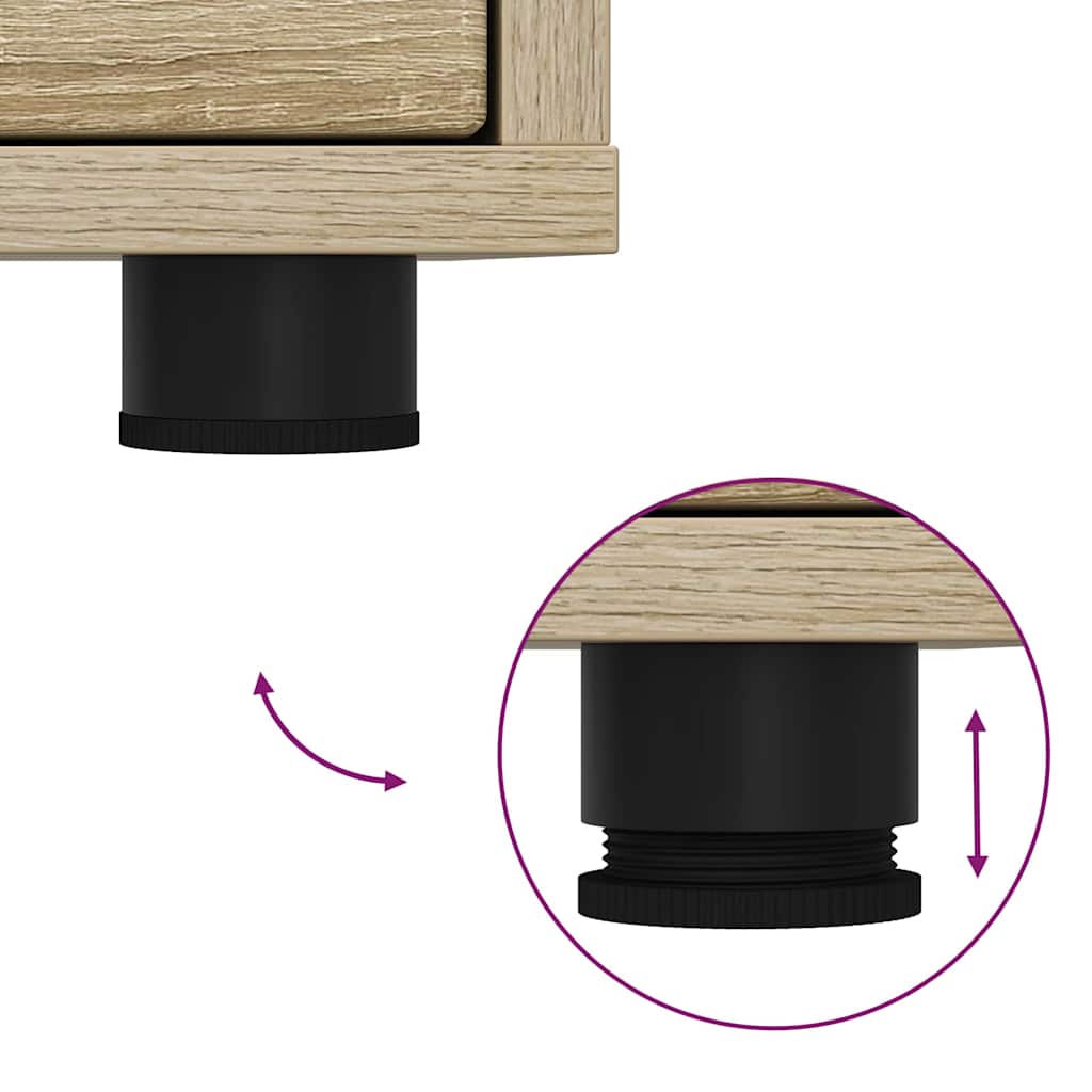 Mese de noptieră 2 pcs Stejar Sonoma 30,5 x 30 x 43 cm - imagine 11