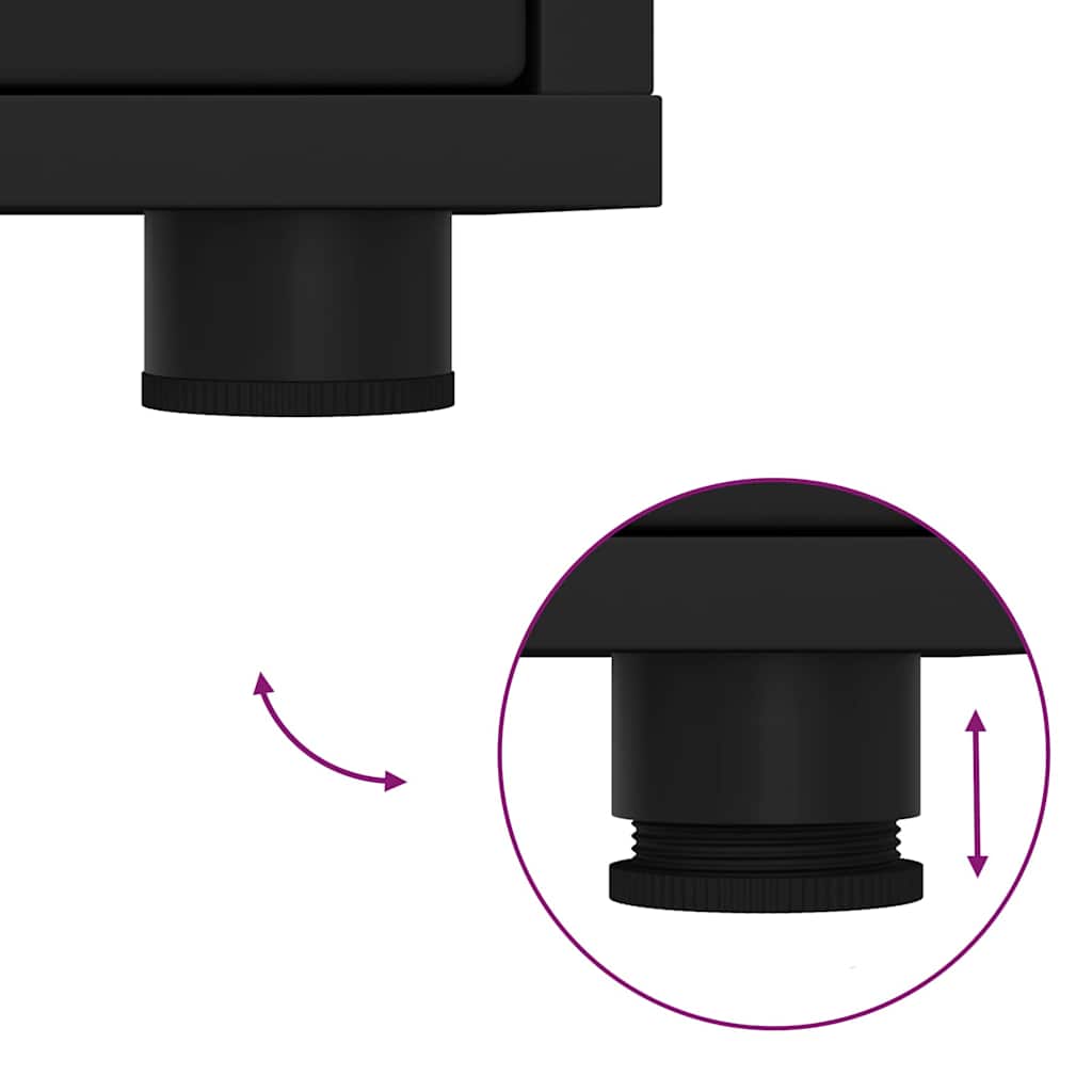 888928 11 Cabinet TV cu sertar Negru 100 x 48 x 43 cm Lemn compozit Cabinet TV cu sertar Negru 100 x 48 x 43 cm Lemn compozit - imagine 11