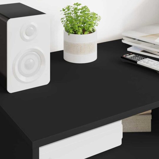 888928 4 Cabinet TV cu sertar Negru 100 x 48 x 43 cm Lemn compozit 888928 4