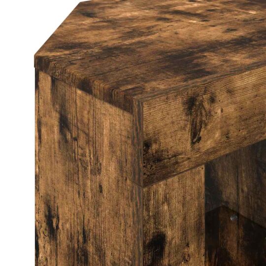 889800 11 Șifonier LED pentru TV colțar Stejar fumuriu 105 x 40 x 50 cm 889800 11