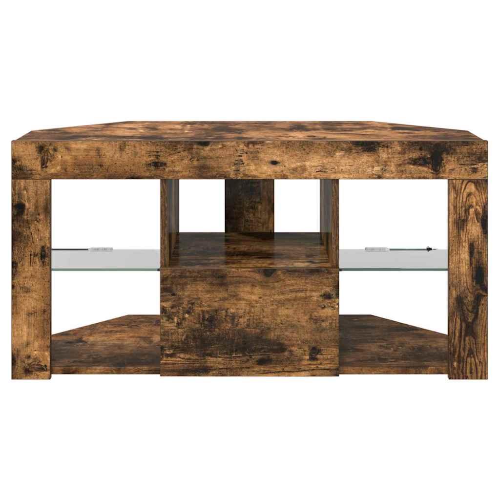 889800 8 Șifonier LED pentru TV colțar Stejar fumuriu 105 x 40 x 50 cm Șifonier LED pentru TV colțar Stejar fumuriu 105 x 40 x 50 cm - imagine 8