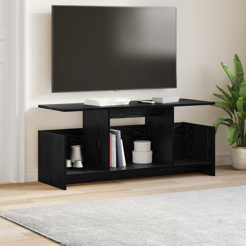 890993 4 Support TV Stejar Negru 102 x 35 x 45 cm Lemn compozit Support TV Stejar Negru 102 x 35 x 45 cm Lemn compozit - imagine 4