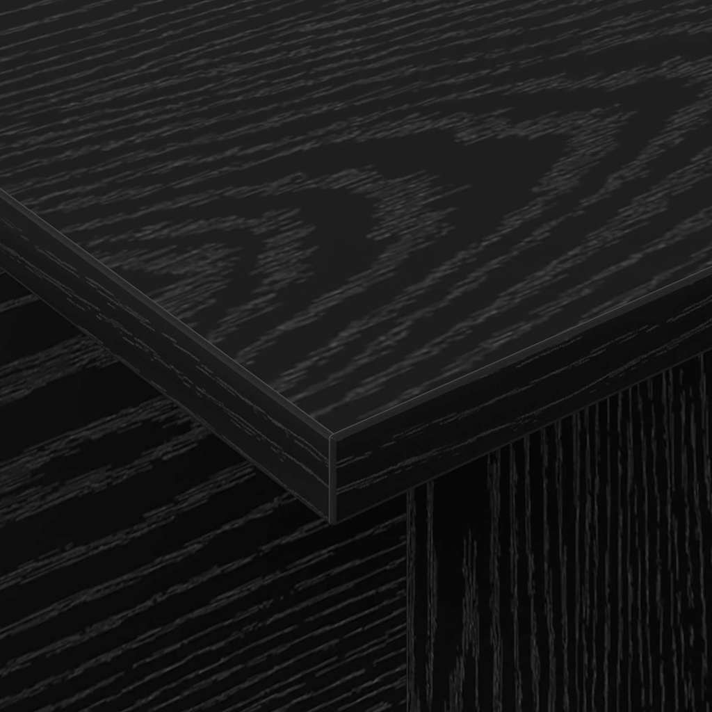 890993 8 Support TV Stejar Negru 102 x 35 x 45 cm Lemn compozit Support TV Stejar Negru 102 x 35 x 45 cm Lemn compozit - imagine 8