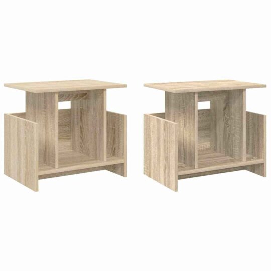 Alternative view of Support TV 2 pcs Stejar Sonoma 50 x 35 x 45 cm Lemn compozit