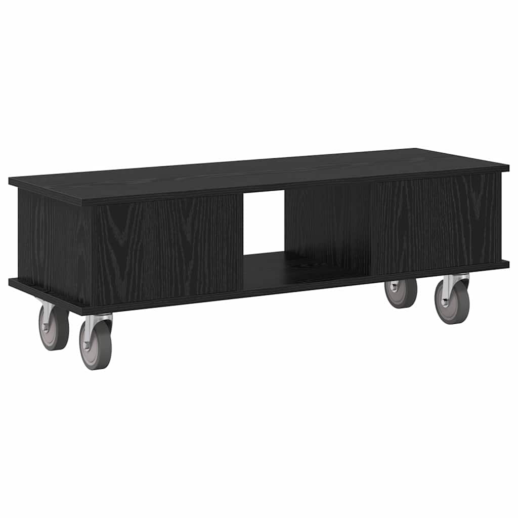 891033 7 Support TV Stejar Negru 100 x 35 x 35 cm Lemn compozit Support TV Stejar Negru 100 x 35 x 35 cm Lemn compozit - imagine 7