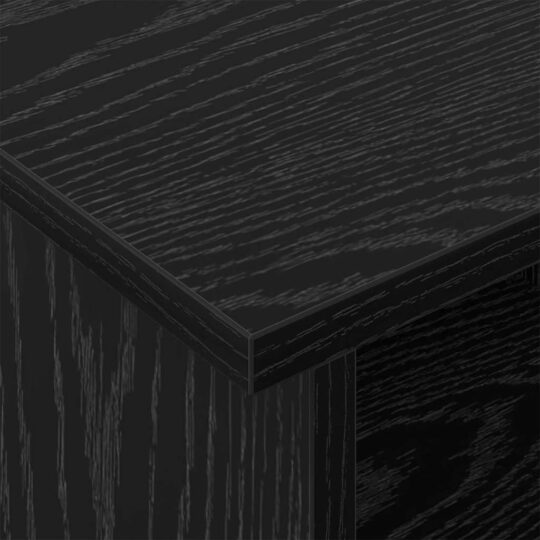 891033 8 Support TV Stejar Negru 100 x 35 x 35 cm Lemn compozit 891033 8