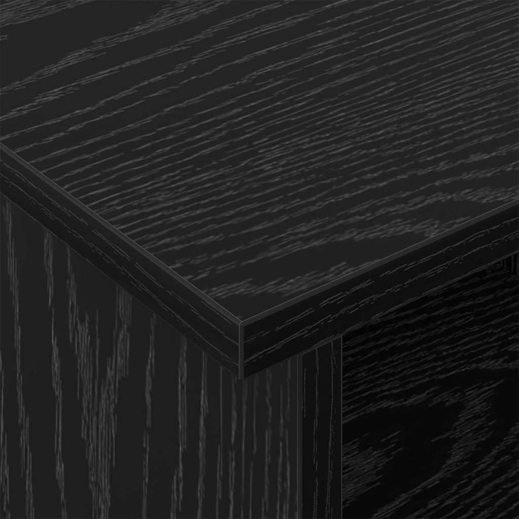 891033 8 Support TV Stejar Negru 100 x 35 x 35 cm Lemn compozit Support TV Stejar Negru 100 x 35 x 35 cm Lemn compozit - imagine 8