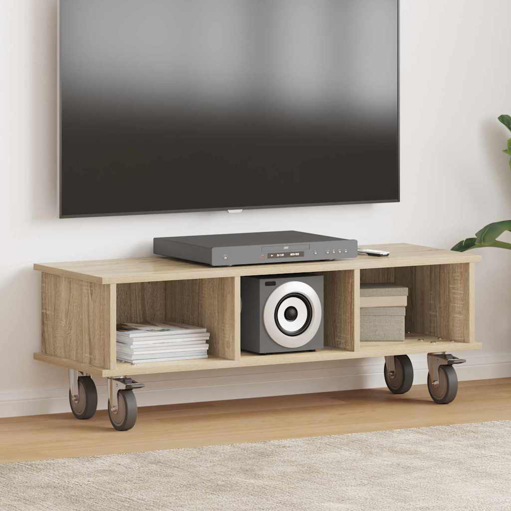 891034 1 Support TV Stejar Sonoma 100 x 35 x 35 cm Lemn compozit Support TV Stejar Sonoma 100 x 35 x 35 cm Lemn compozit