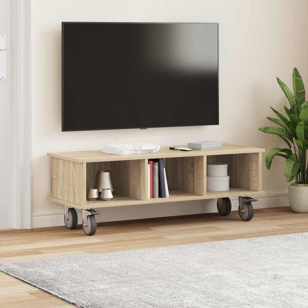 891034 4 Support TV Stejar Sonoma 100 x 35 x 35 cm Lemn compozit Support TV Stejar Sonoma 100 x 35 x 35 cm Lemn compozit - imagine 4