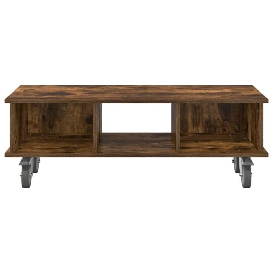 891036 5 Support TV Stejar fumuriu 100 x 35 x 35 cm Lemn compozit 891036 5