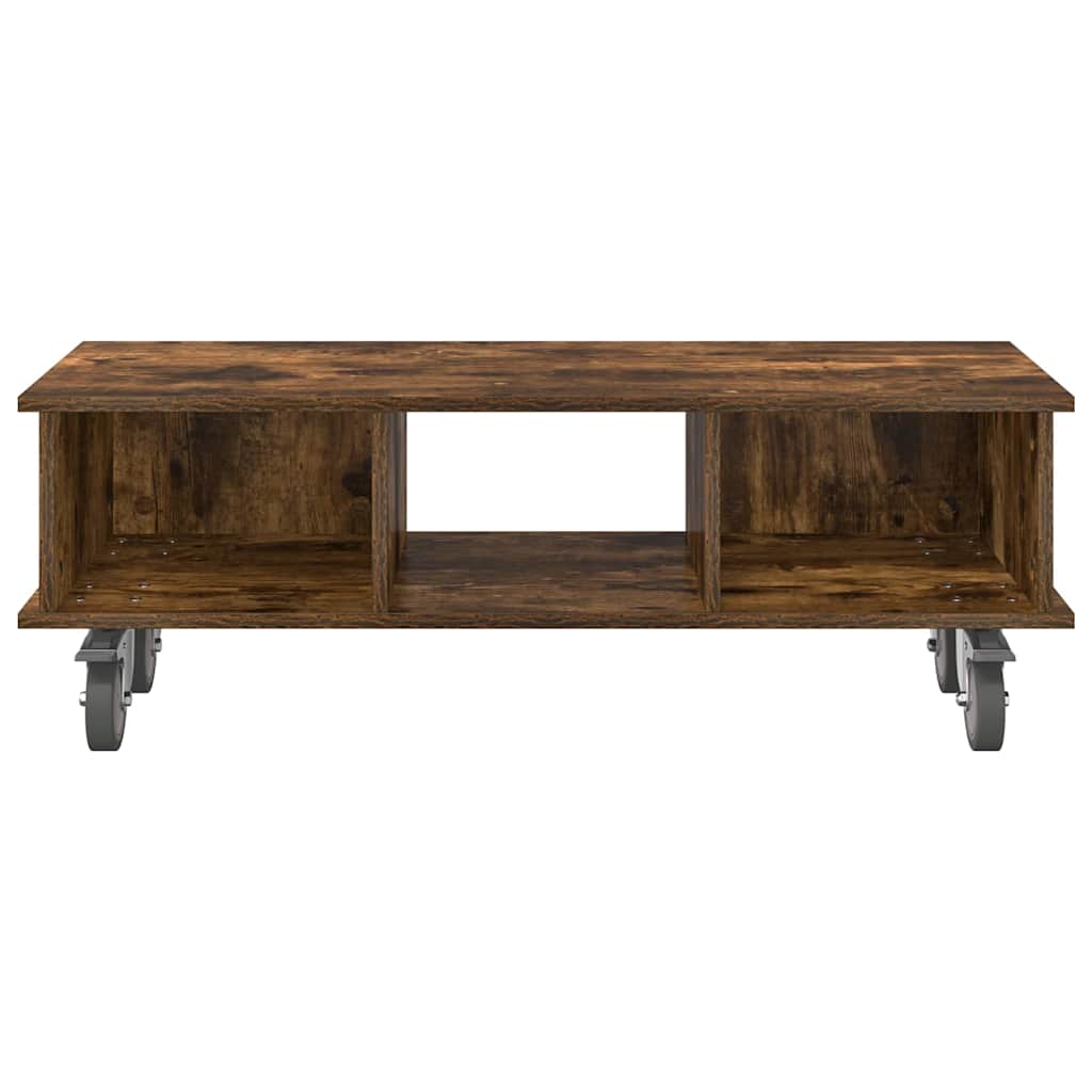 891036 5 Support TV Stejar fumuriu 100 x 35 x 35 cm Lemn compozit Support TV Stejar fumuriu 100 x 35 x 35 cm Lemn compozit - imagine 5