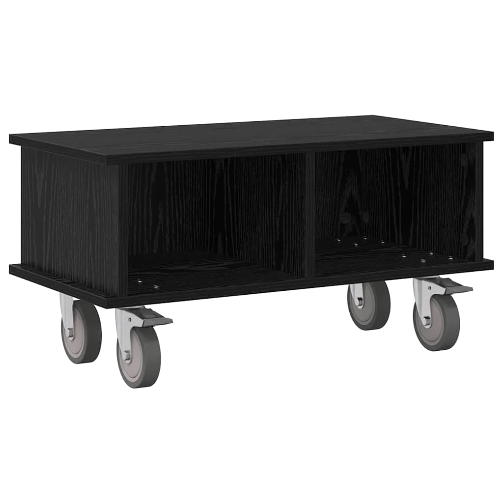 891041 2 Support TV Stejar Negru 68,5 x 35 x 35 cm Lemn compozit Support TV Stejar Negru 68,5 x 35 x 35 cm Lemn compozit - imagine 2