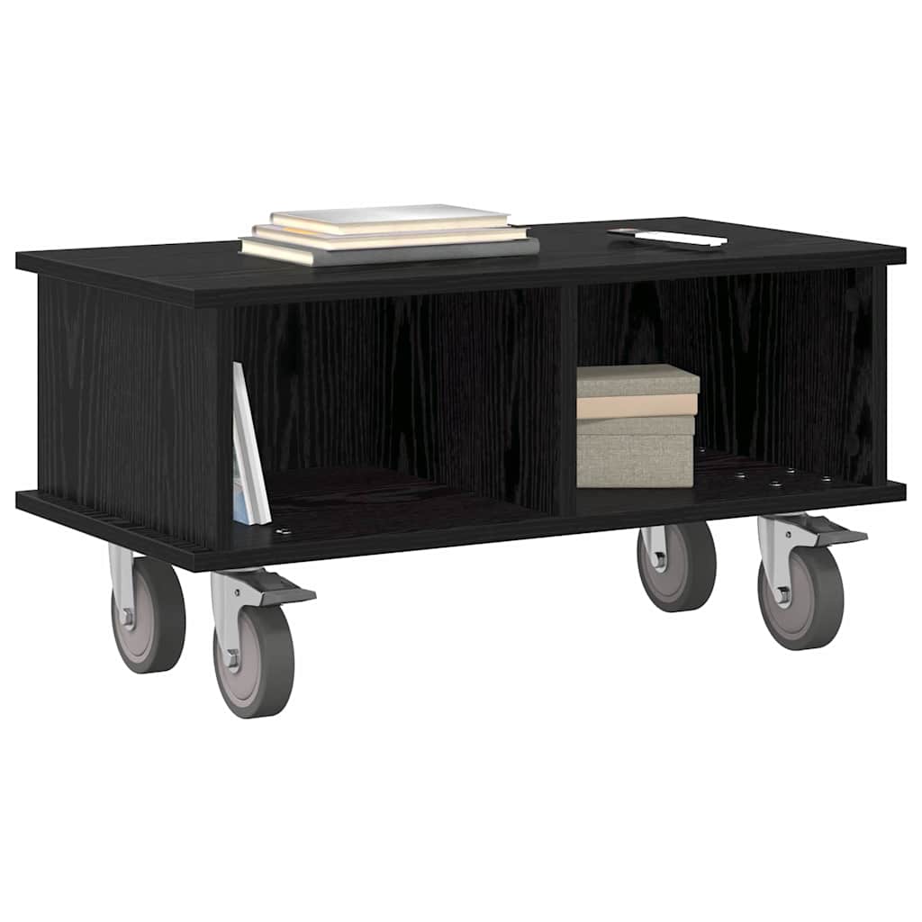 891041 3 Support TV Stejar Negru 68,5 x 35 x 35 cm Lemn compozit Support TV Stejar Negru 68,5 x 35 x 35 cm Lemn compozit - imagine 3