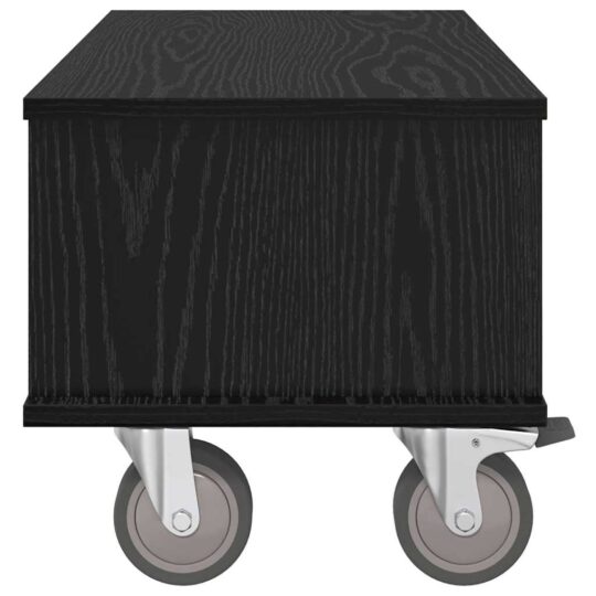 891041 6 Support TV Stejar Negru 68,5 x 35 x 35 cm Lemn compozit 891041 6