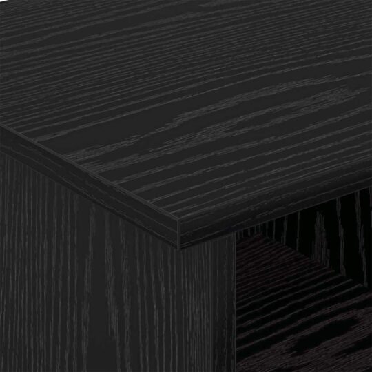 891041 8 Support TV Stejar Negru 68,5 x 35 x 35 cm Lemn compozit 891041 8