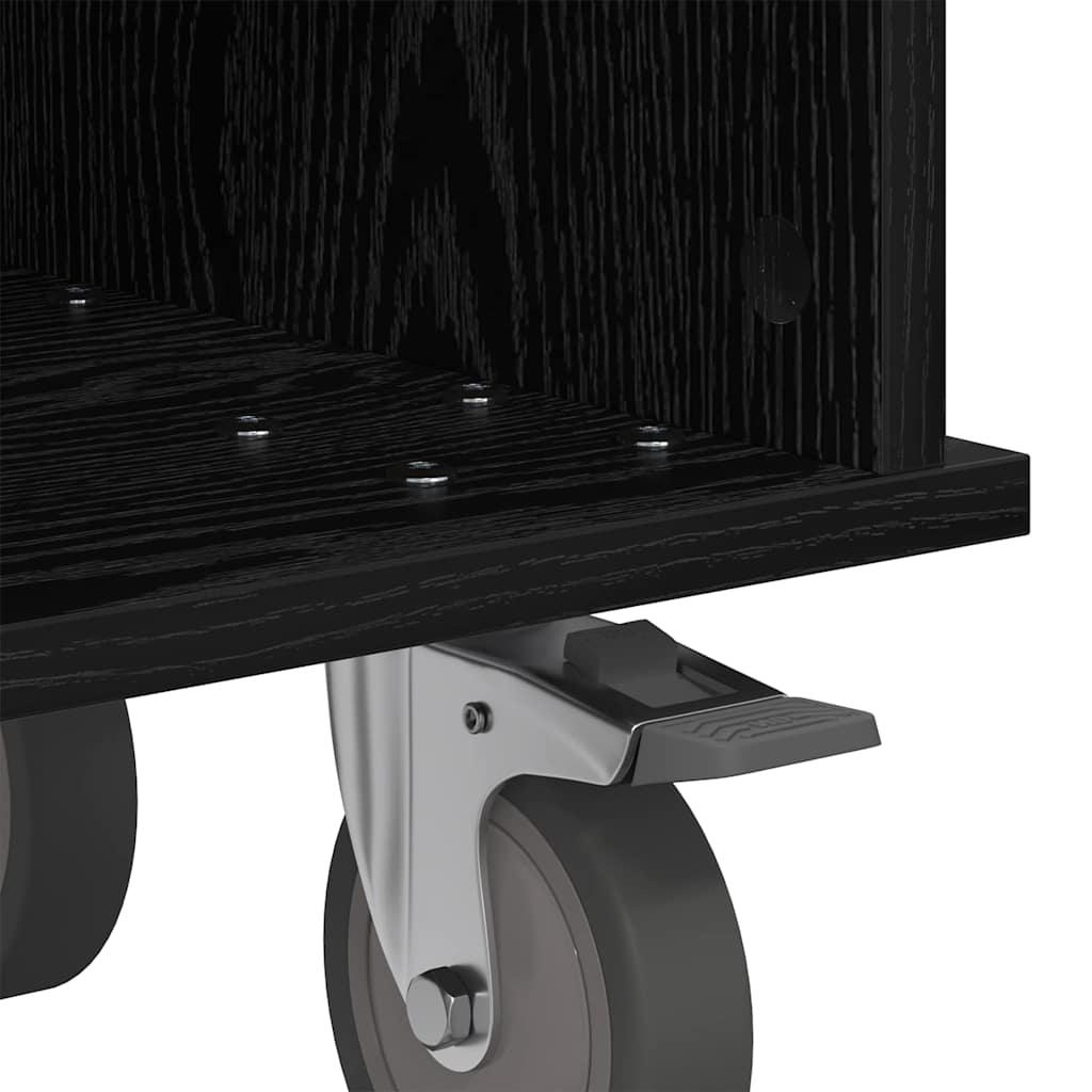 891041 9 Support TV Stejar Negru 68,5 x 35 x 35 cm Lemn compozit Support TV Stejar Negru 68,5 x 35 x 35 cm Lemn compozit - imagine 9