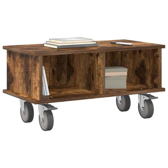 891044 3 Support TV Stejar fumuriu 68,5 x 35 x 35 cm Lemn compozit 891044 3