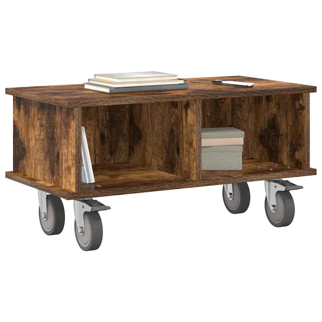 891044 3 Support TV Stejar fumuriu 68,5 x 35 x 35 cm Lemn compozit Support TV Stejar fumuriu 68,5 x 35 x 35 cm Lemn compozit - imagine 3