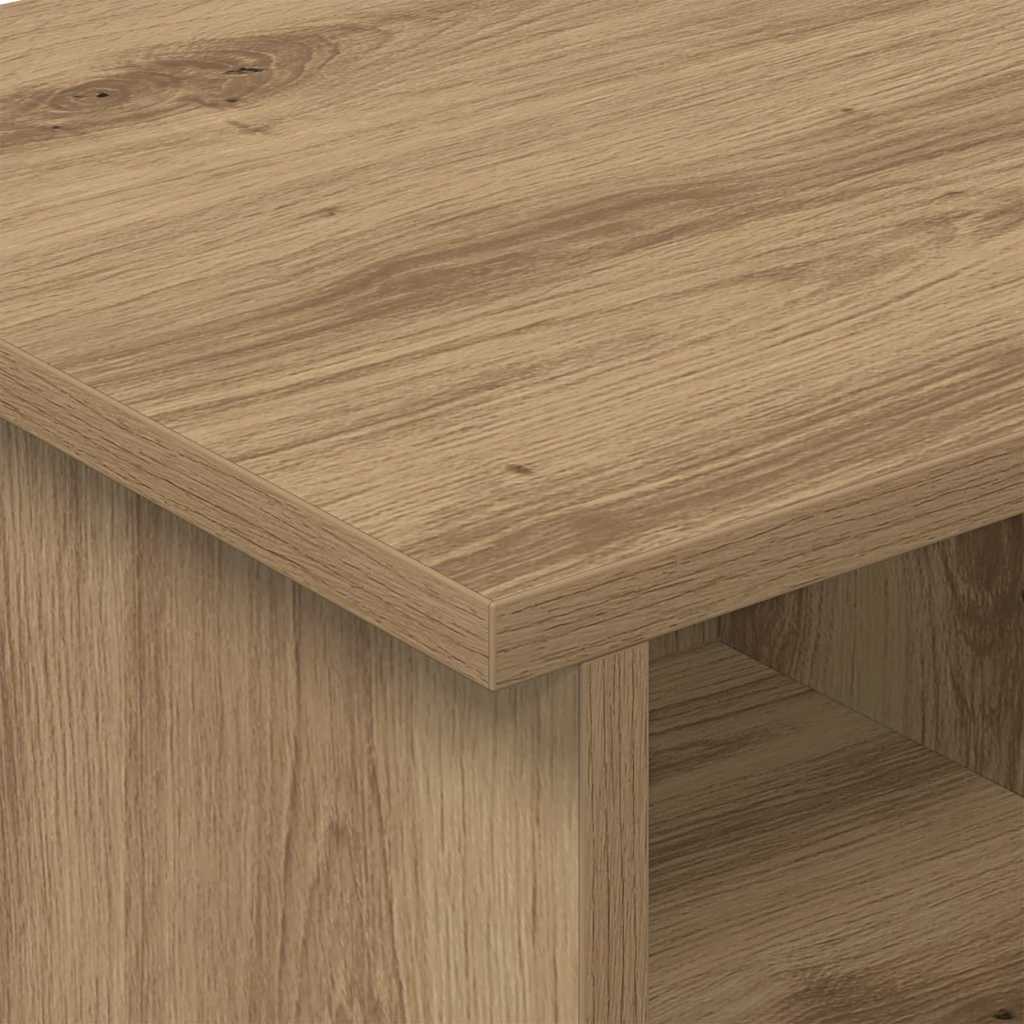 891047 8 Support TV Stejar Artizanal 68,5 x 35 x 35 cm Lemn compozit Support TV Stejar Artizanal 68,5 x 35 x 35 cm Lemn compozit - imagine 8