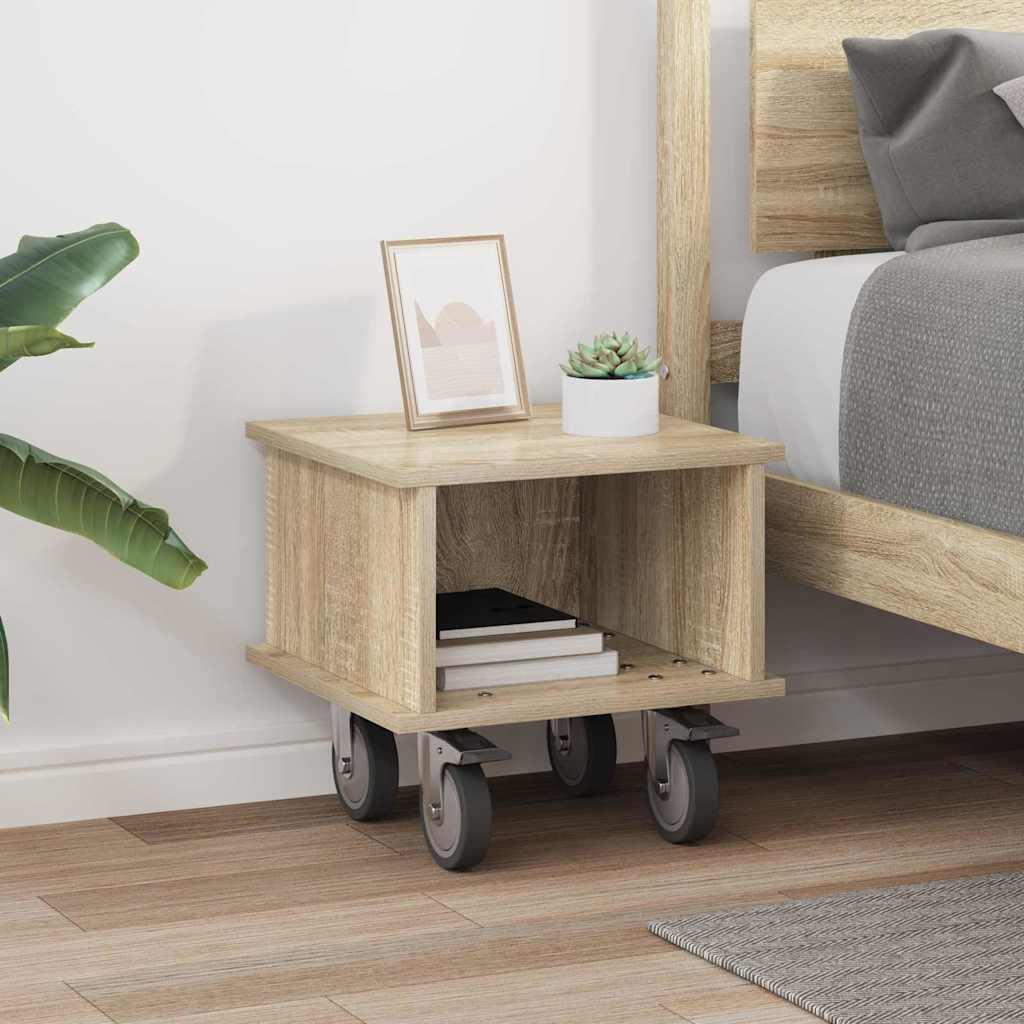 891050 4 Support TV Stejar Sonoma 37 x 35 x 35 cm Lemn compozit Support TV Stejar Sonoma 37 x 35 x 35 cm Lemn compozit - imagine 4