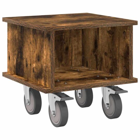 Alternative view of Support TV Stejar fumuriu 37 x 35 x 35 cm Lemn compozit