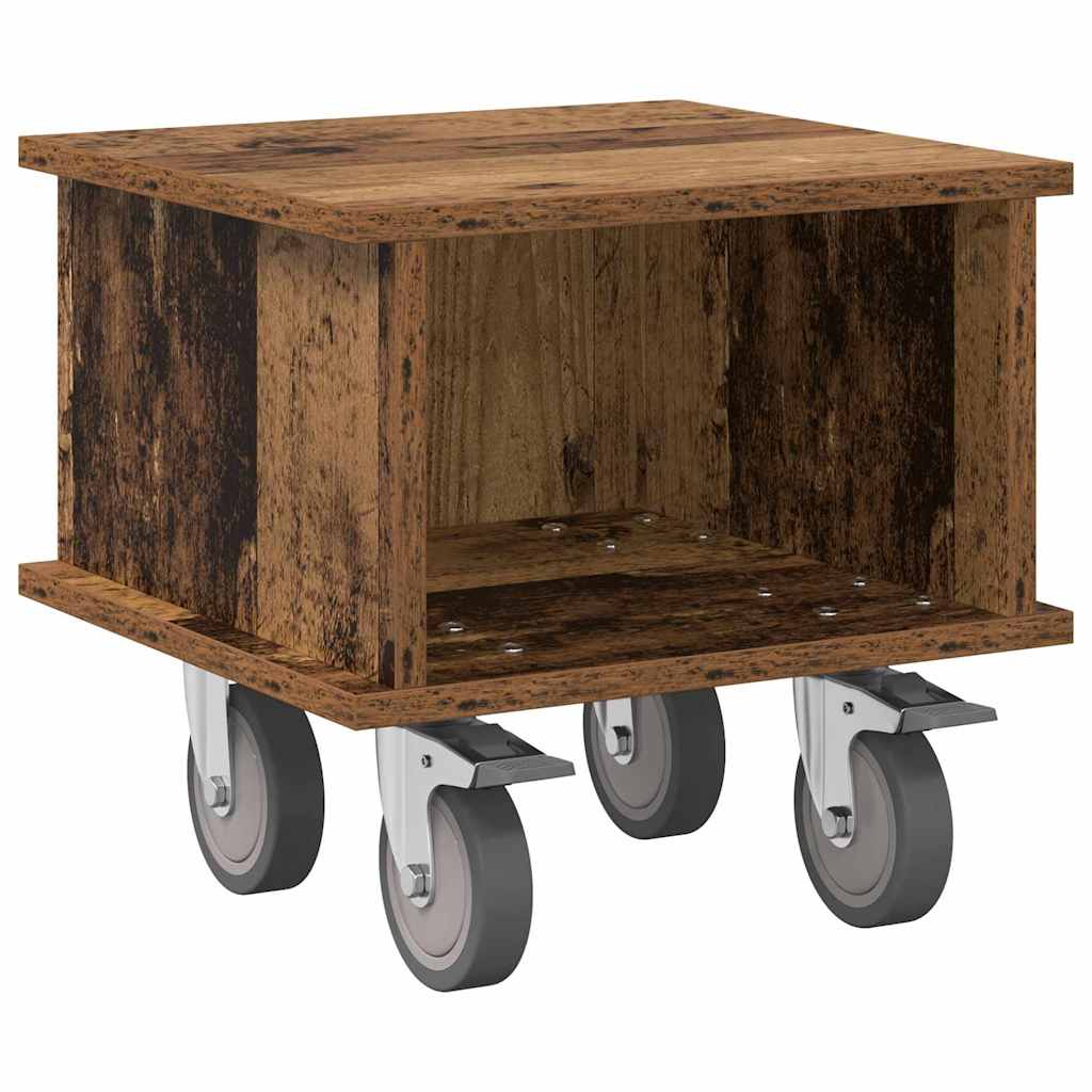 891054 2 Support TV Lemn vechi 37 x 35 x 35 cm Lemn compozit Support TV Lemn vechi 37 x 35 x 35 cm Lemn compozit - imagine 2