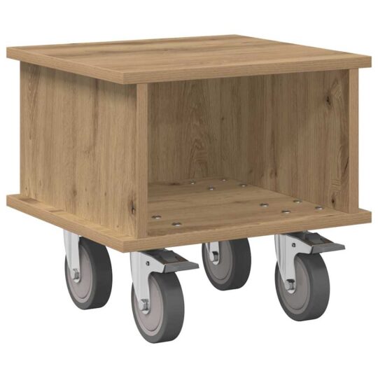 Alternative view of Support TV Stejar Artizanal 37 x 35 x 35 cm Lemn compozit