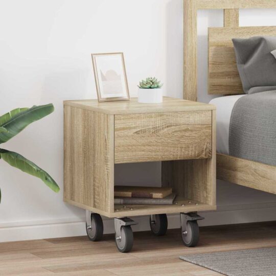 Noptieră 2 pcs Stejar Sonoma 40,5 x 40 x 48 cm Lemn compozit