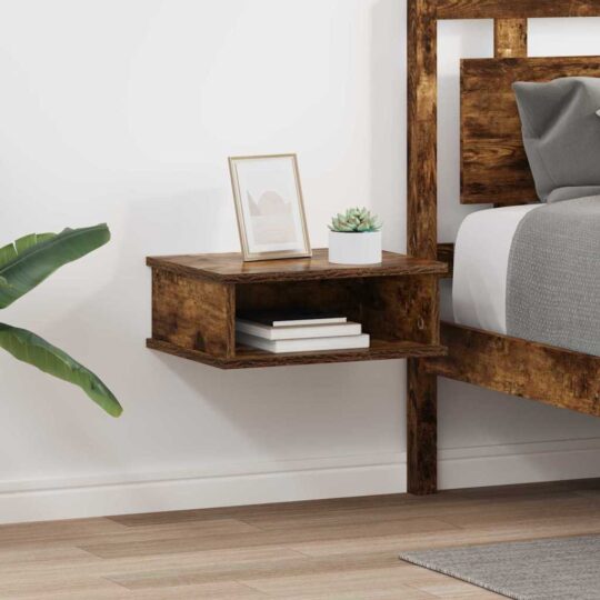 Noptieră 2 pcs Stejar fumuriu 40 x 31 x 15 cm Lemn compozit