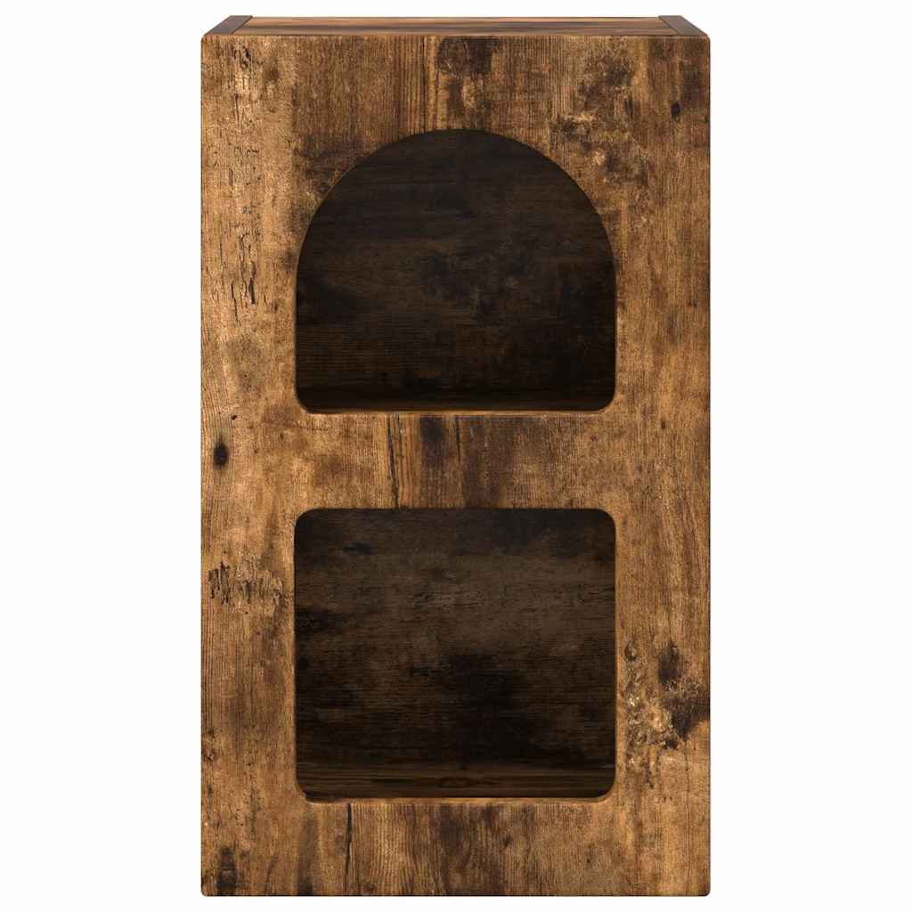 Noptieră 2 pcs Stejar fumuriu 29.5 x 35 x 50 cm Lemn compozit - imagine 6