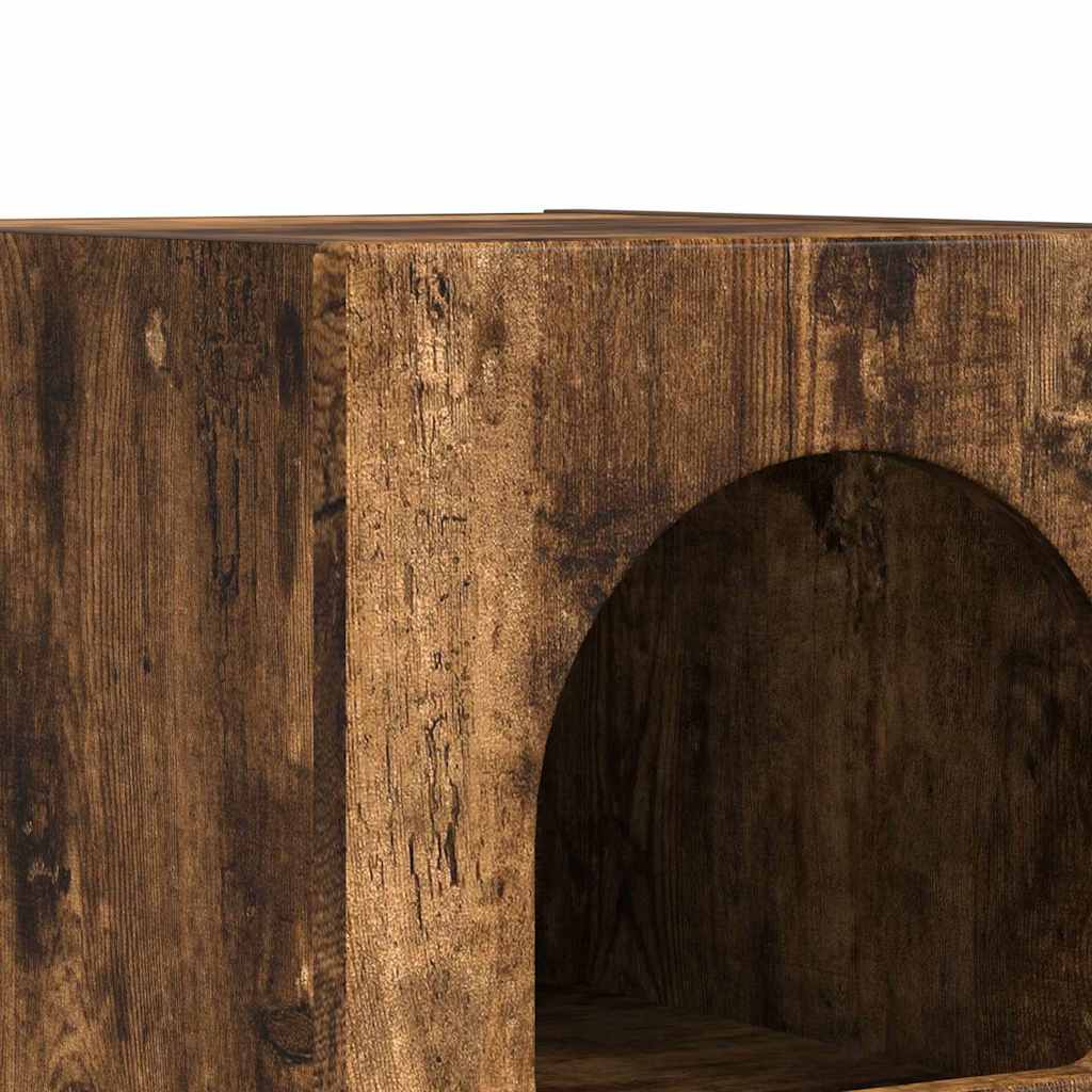Noptieră 2 pcs Stejar fumuriu 29.5 x 35 x 50 cm Lemn compozit - imagine 9