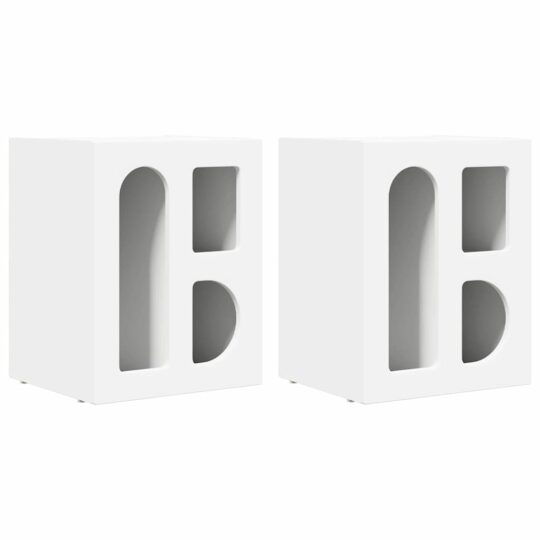 Alternative view of Noptieră 2 pcs Alb 40 x 35 x 50 cm Lemn compozit