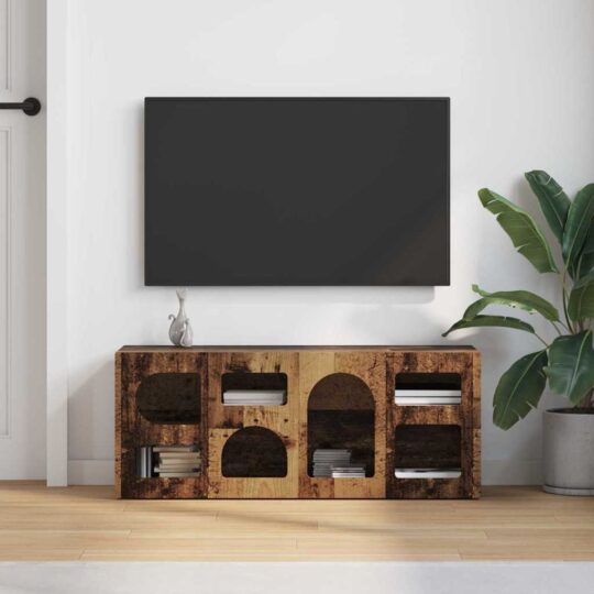 891272 4 Cabinet TV Lemn vechi 100 x 35 x 40 cm Lemn compozit 891272 4