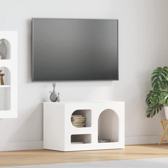 Cabinet TV Alb 60 x 35 x 40 cm Lemn compozit